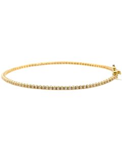 Geltono aukso Tennis apyrankė su deimantais APB0012