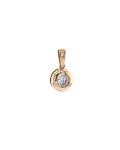 Auksinis pakabukas su cirkonio akute 1002
