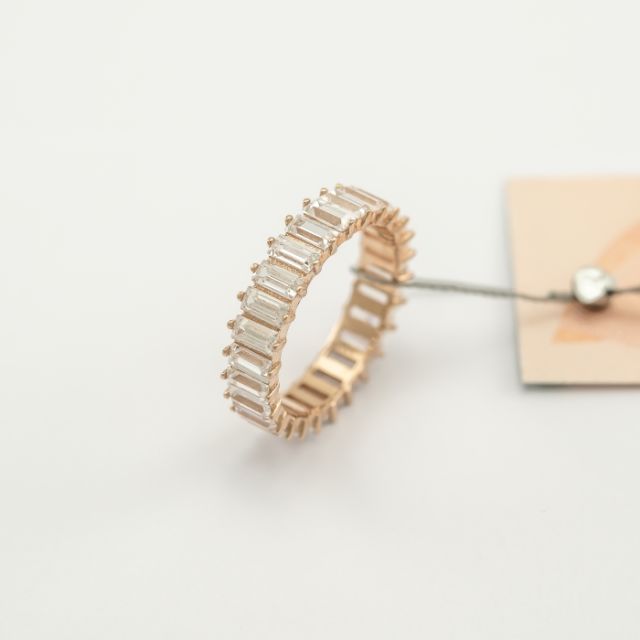 Auksinis žiedas su cirkoniais 950