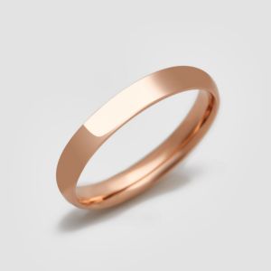 Vestuvinis žiedas klasikinis be komforto zonos, 3 mm, 17.5 dydis