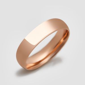 Vestuvinis žiedas klasikinis su komforto zona, 5 mm, 16 dydis